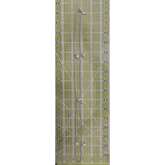 Vintage 1977 Sarah Coventry Party Hearts Double Necklace Silvertone Cottage Core - Picture 5 of 5